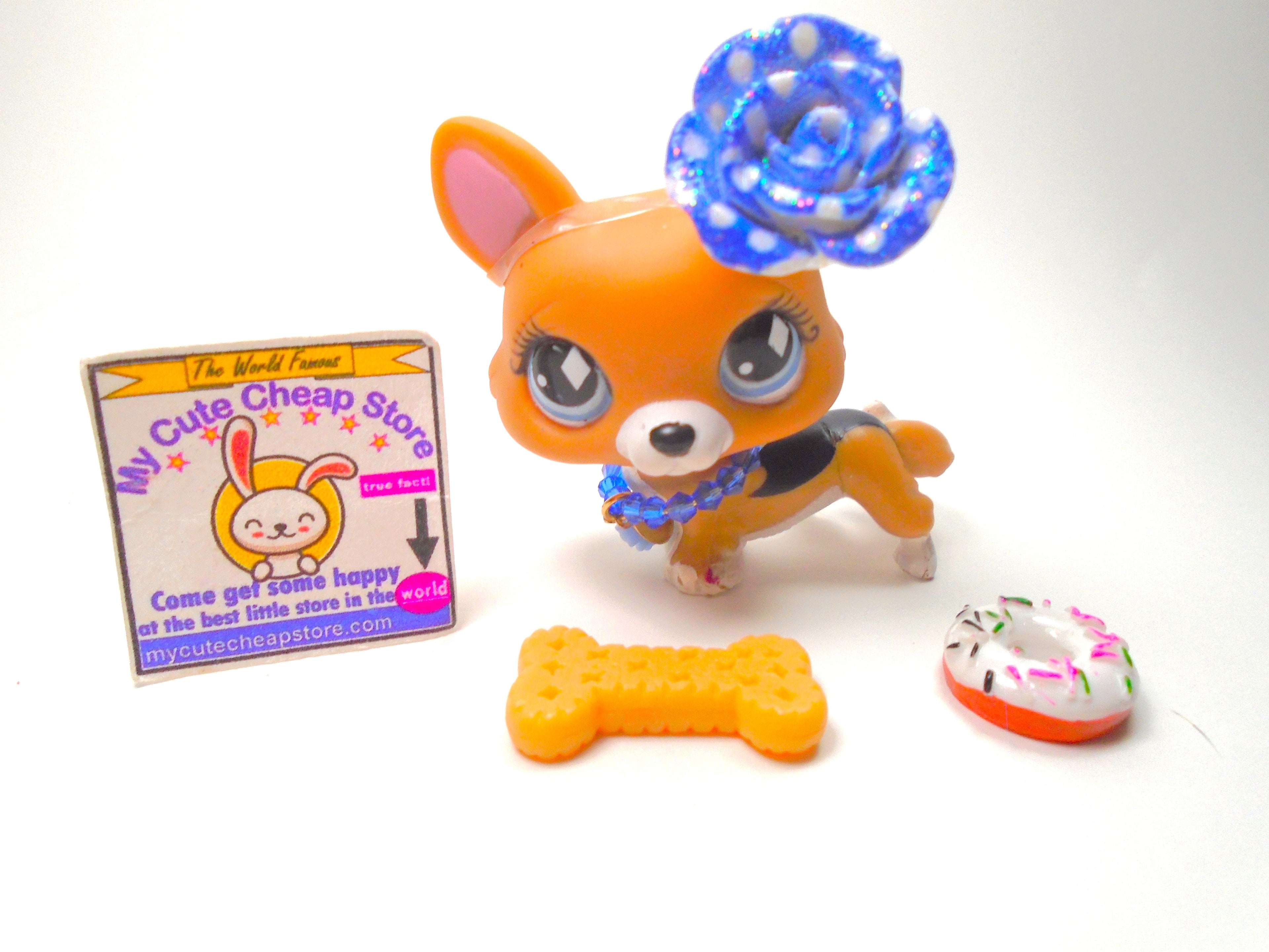 Littlest Pet Shop German Shepard #212 with accessories